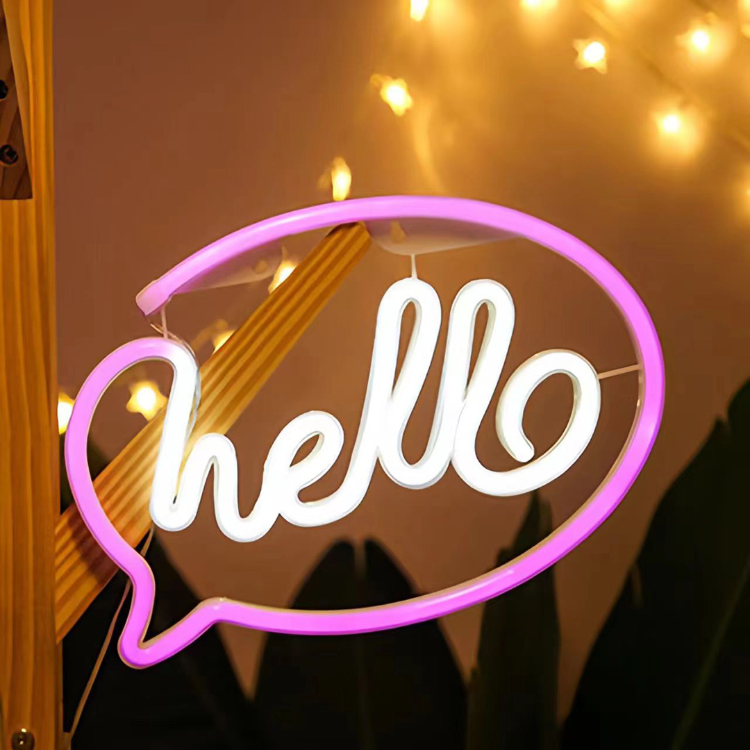 Hello Neon LED Light USB or Ba - đánh giá và giá Wedding Power Supply