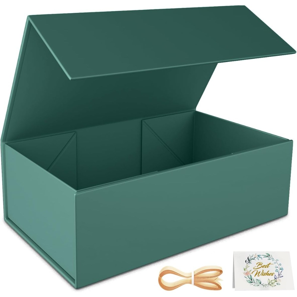 Green Gift Box with Magnetic C - đánh giá và giá Wedding Packaging