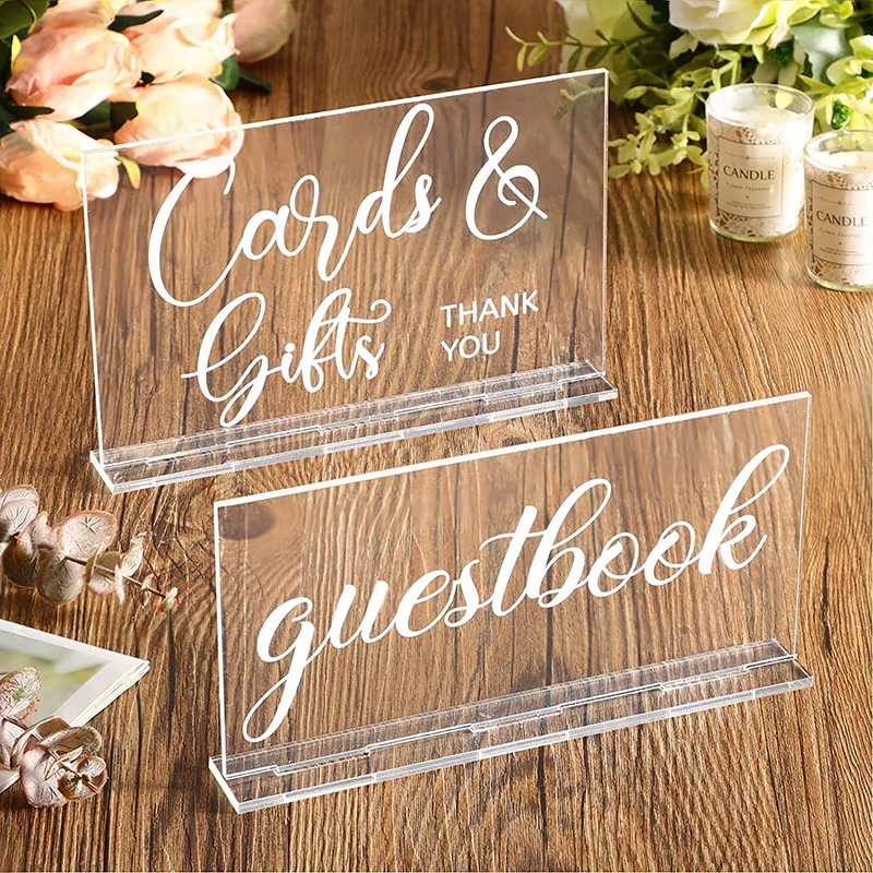 YOMDID 2pcs Rustic Acrylic Wed - đánh giá và giá Wedding Ceremony Supply