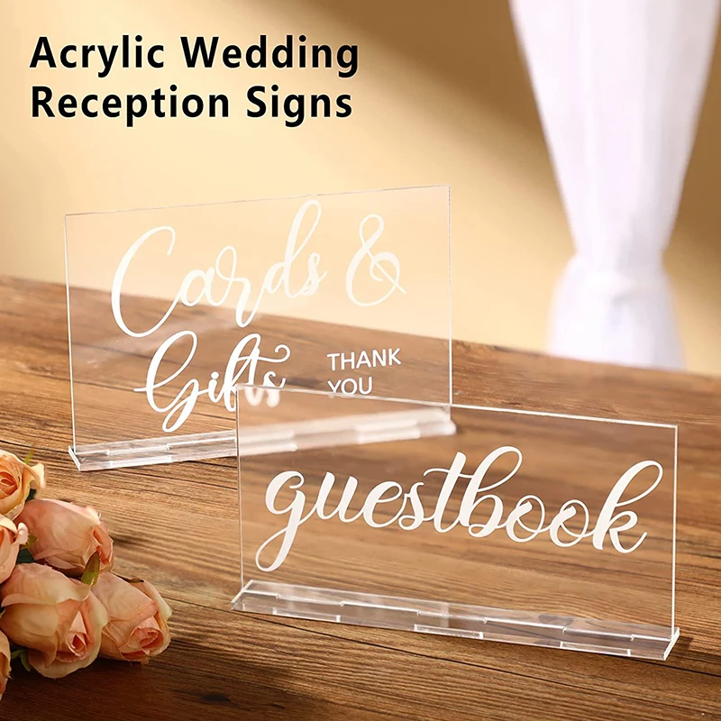 YOMDID 2pcs Rustic Acrylic Wed - đánh giá và giá Wedding Ceremony Supply