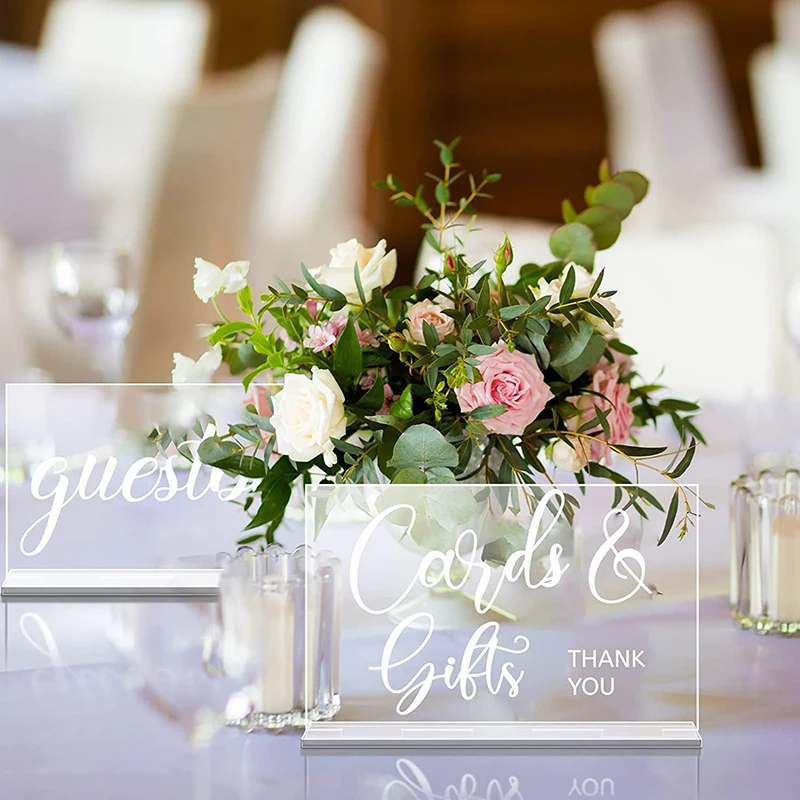 YOMDID 2pcs Rustic Acrylic Wed - đánh giá và giá Wedding Ceremony Supply