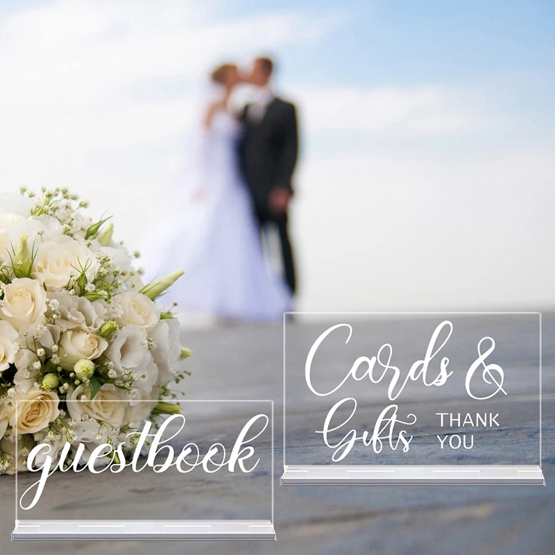 YOMDID 2pcs Rustic Acrylic Wed - đánh giá và giá Wedding Ceremony Supply