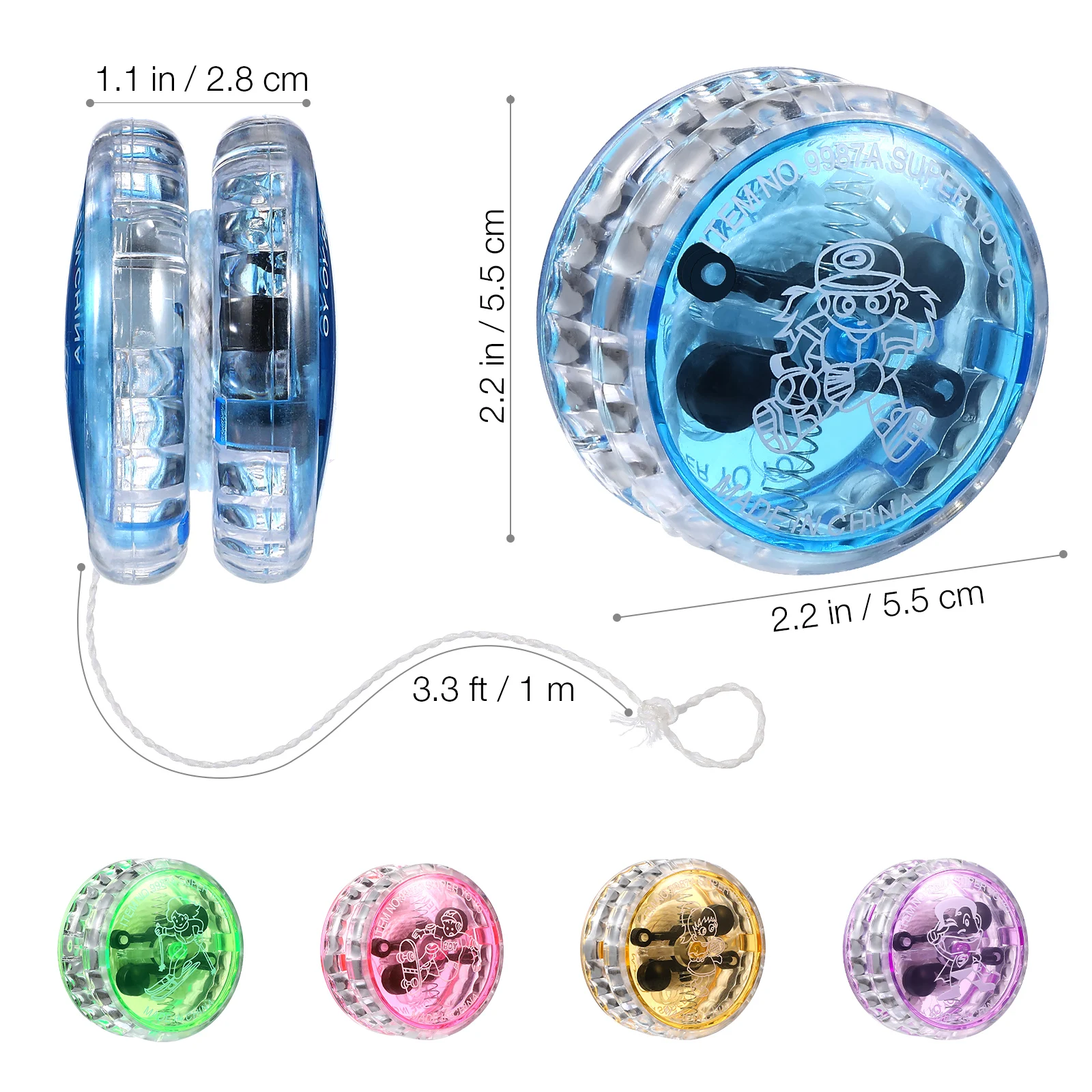 3/10 Pcs LED Glow Fun Yo-Yo -  - đánh giá và giá Wedding Supply List