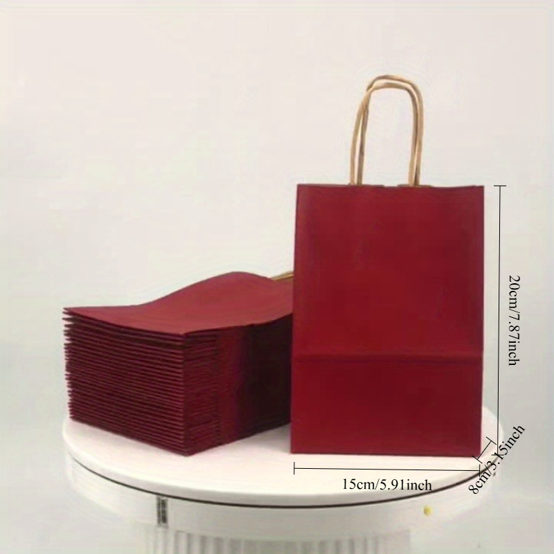 100pcs Red Paper Gift Bags Wit - đánh giá và giá Wedding Supply Shops