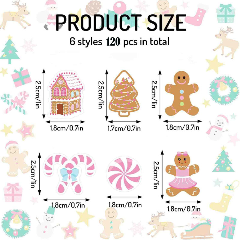 330Pcs Pink Gingerbread Christ - đánh giá và giá Papercraft Supply Confetti