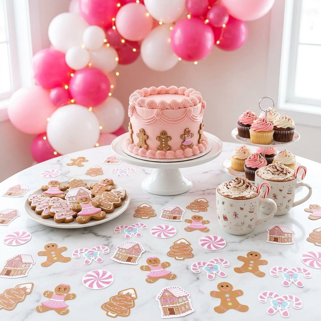 330Pcs Pink Gingerbread Christ - đánh giá và giá Papercraft Supply Confetti