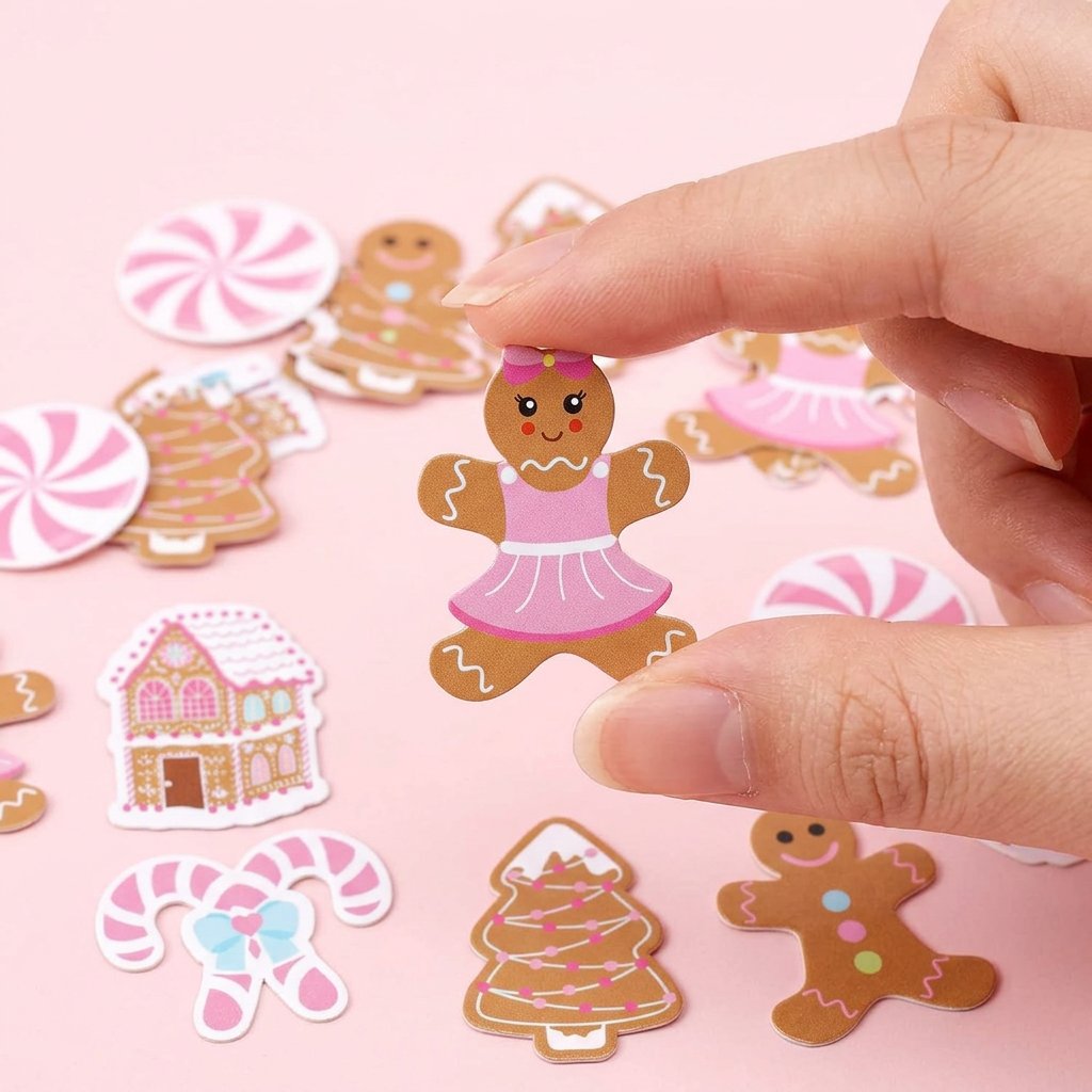 330Pcs Pink Gingerbread Christ - đánh giá và giá Papercraft Supply Confetti