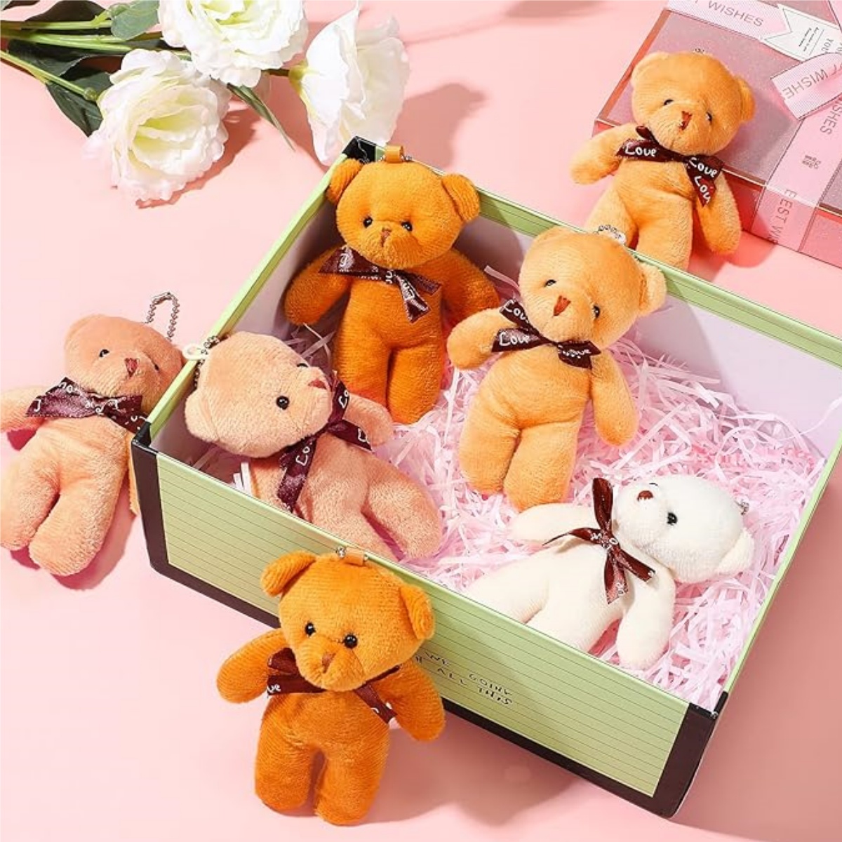 12-120PCS Keychain Mini Teddy  - đánh giá và giá Wedding Supply List