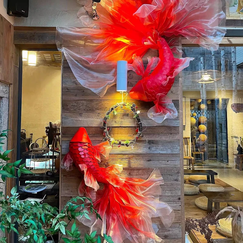 1Pc Handmade Red Fish Koi Scen - đánh giá và giá Wedding Supply Shops