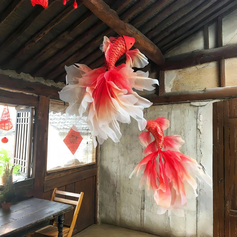 1Pc Handmade Red Fish Koi Scen - đánh giá và giá Wedding Supply Shops