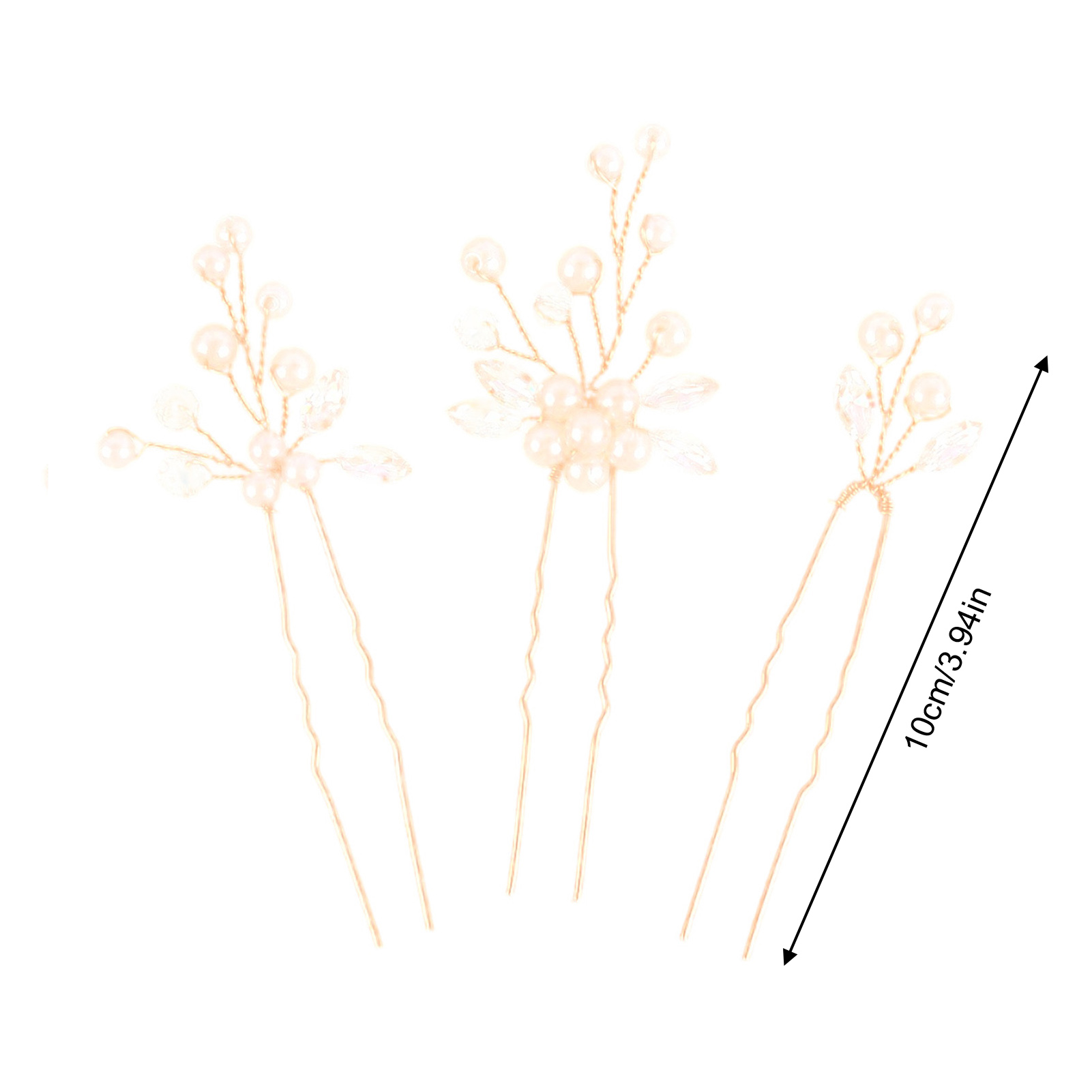 3pcs Bride Hairpin Trendy Hair - đánh giá và giá Wedding Supply List