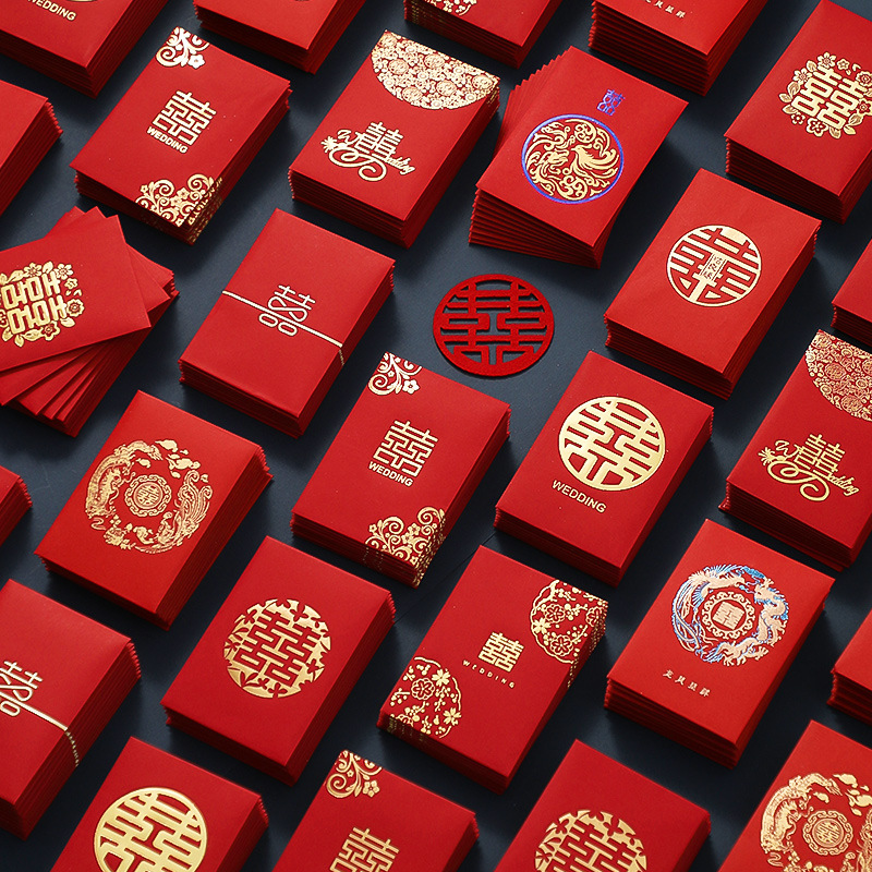 50pcs Chinese New Year Red Env - đánh giá và giá Wedding Envelopes