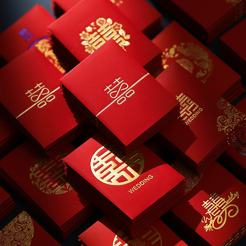 50pcs Chinese New Year Red Env - đánh giá và giá Wedding Envelopes