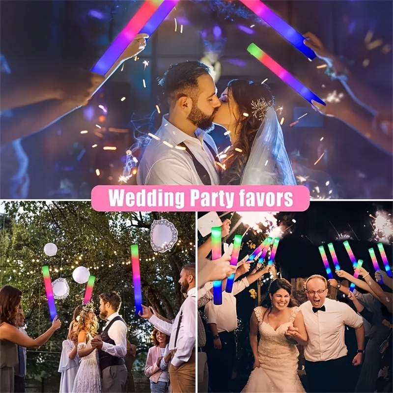 Reusable LED Foam Sticks Light - đánh giá và giá Wedding Power Supply