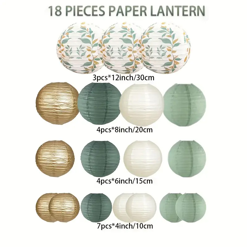 18-Piece Green Series Sage Gol - đánh giá và giá Wedding Ceremony Supply