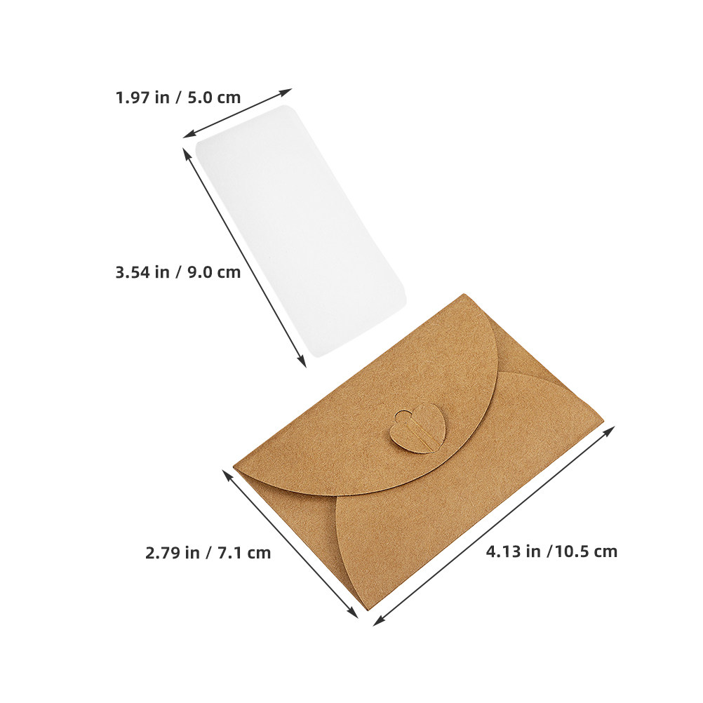 30Sets Mini Kraft Envelopes He - đánh giá và giá Wedding Envelopes