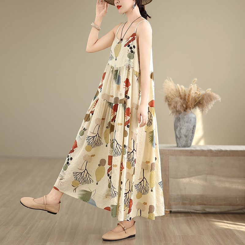 Floral Cotton Linen Maxi Dress - đánh giá và giá Good Floral & Wedding Decor Supply Photos