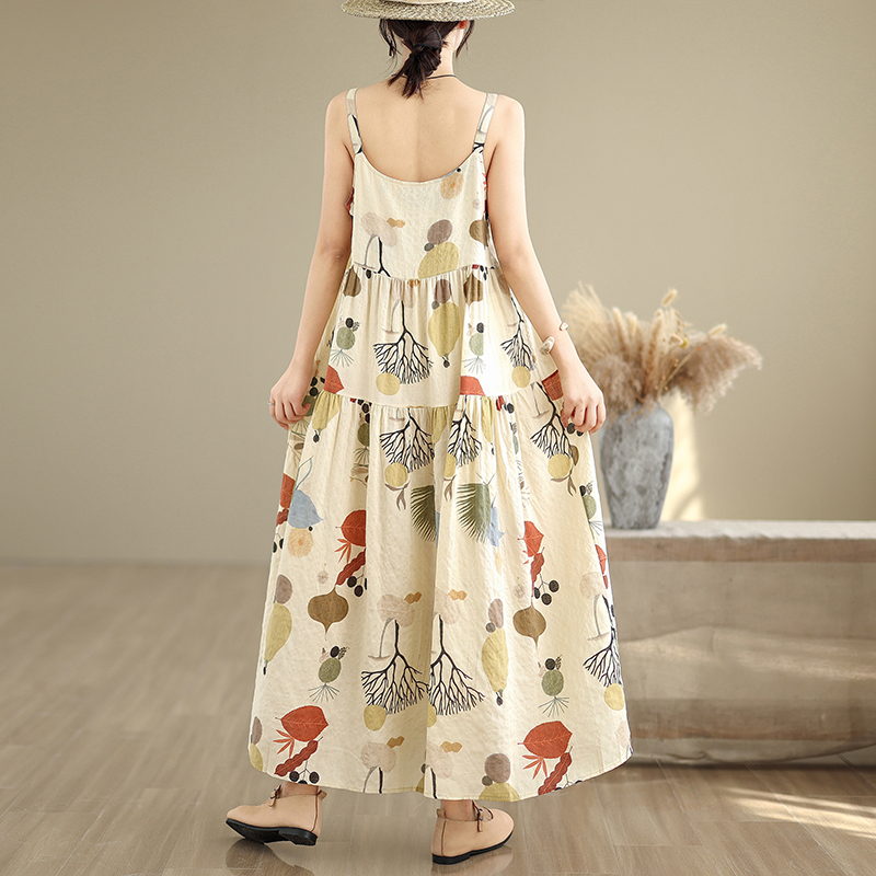 Floral Cotton Linen Maxi Dress - đánh giá và giá Good Floral & Wedding Decor Supply Photos