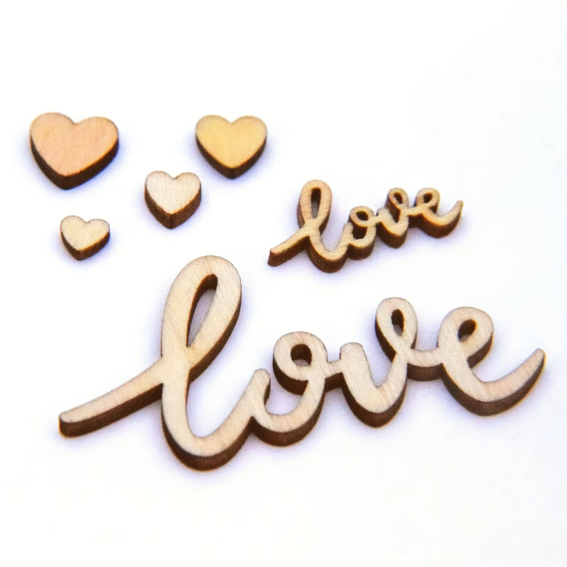 Box Set Of 120pcs Wooden Love  - đánh giá và giá Wedding Ceremony Supply