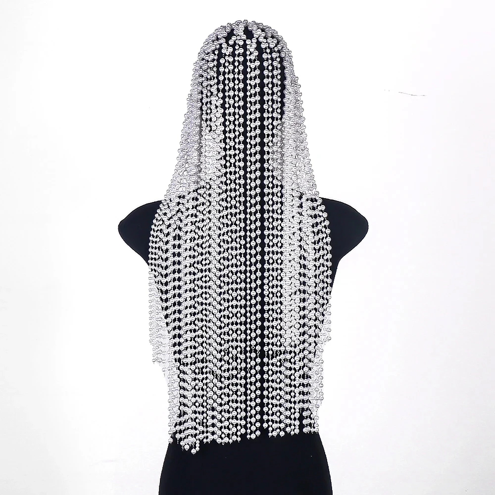 Fashion Pearl Tassel Headpiece - đánh giá và giá Indian Wedding Supply
